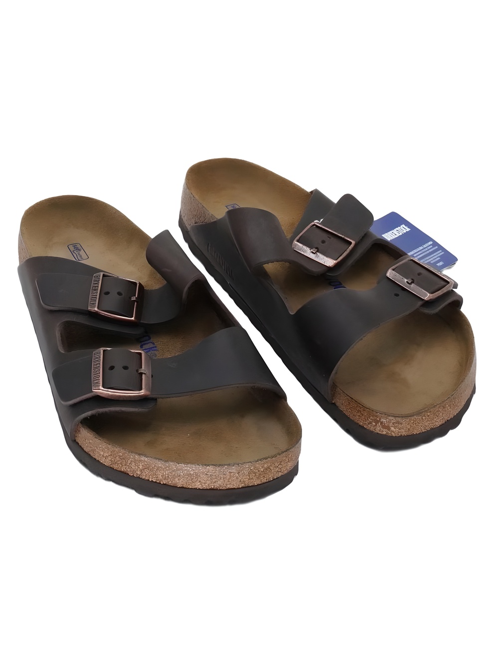 Birkenstock Arizona Habana Oiled Leather Two Strap Sandals Size 12M